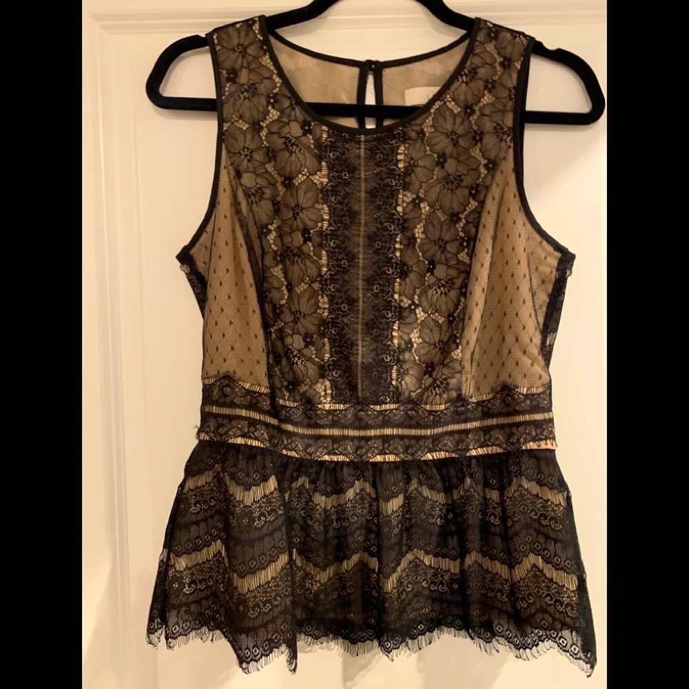 EUC Loft peplum Sz S